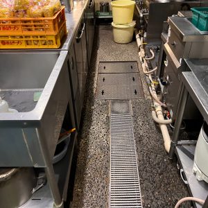 【埼玉県入間市】ショッピングセンター飲食店厨房防水工事